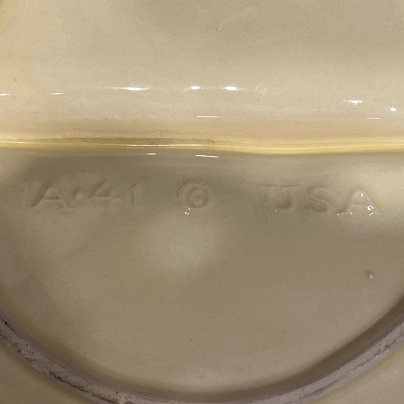 🧡California Pottery Atomic Mid-Century Modern Ceramic Ashtray A-41 – 1960s - Picture 4 of 8